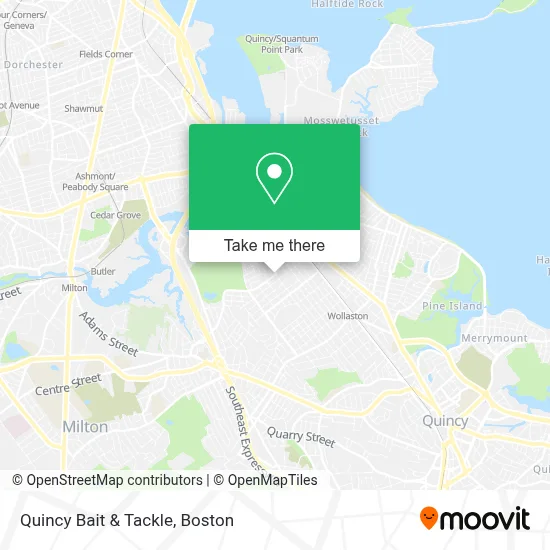 Quincy Bait & Tackle map