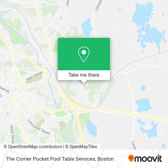 The Corner Pocket Pool Table Services map