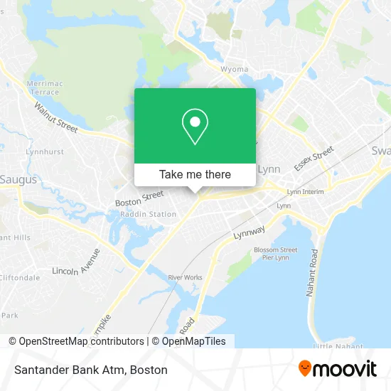 Santander Bank Atm map