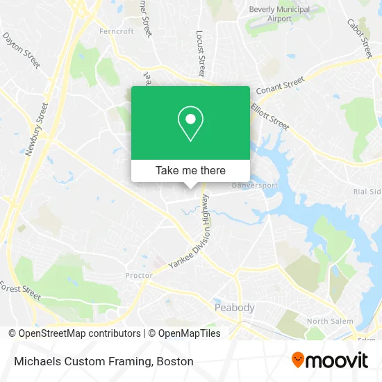 Michaels Custom Framing map