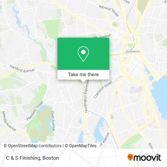 C & S Finishing map