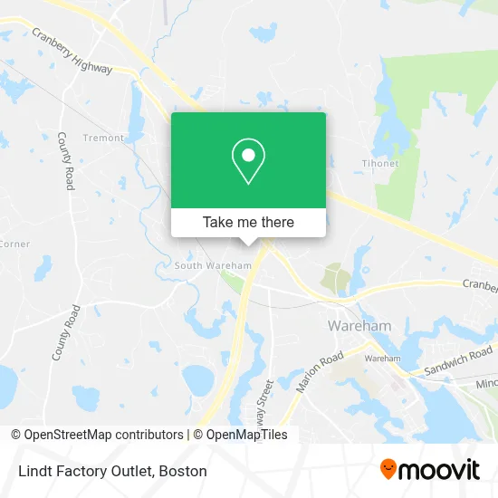 Lindt Factory Outlet map
