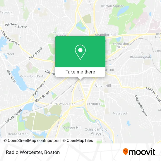 Radio Worcester map
