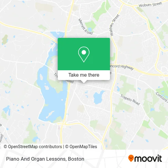 Piano And Organ Lessons map