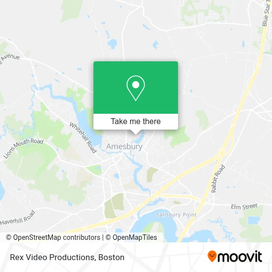 Rex Video Productions map