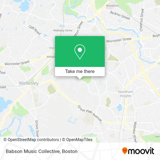 Babson Music Collective map