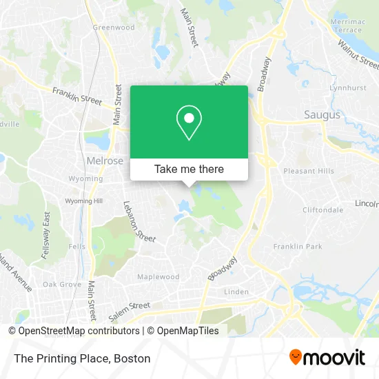 The Printing Place map