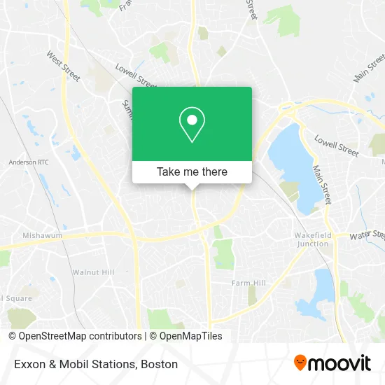 Exxon & Mobil Stations map