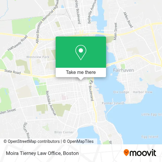 Moira Tierney Law Office map