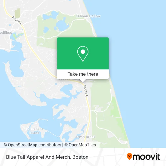 Blue Tail Apparel And Merch map