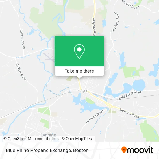 Blue Rhino Propane Exchange map