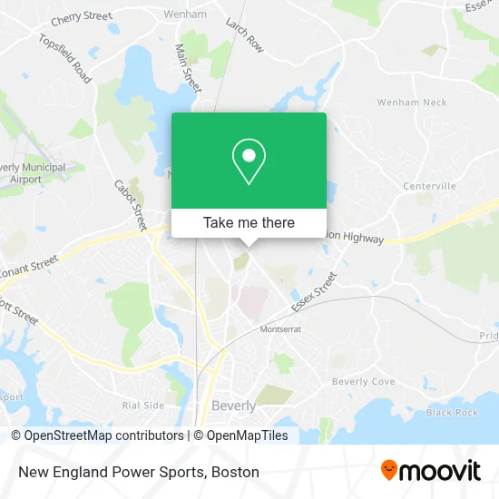 New England Power Sports map