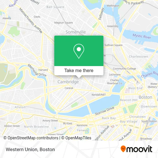 Western Union map