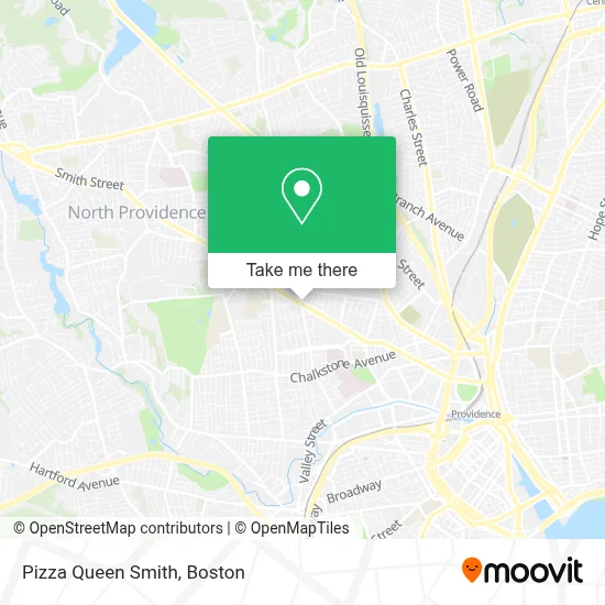 Pizza Queen Smith map