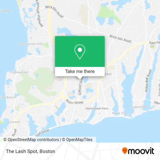 The Lash Spot map