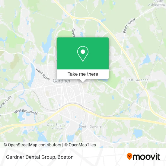 Gardner Dental Group map