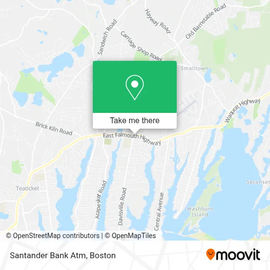 Santander Bank Atm map