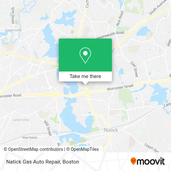 Natick Gas Auto Repair map