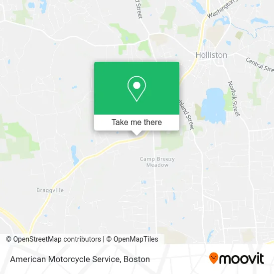 American Motorcycle Service map