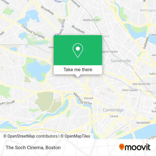 The Soch Cinema map