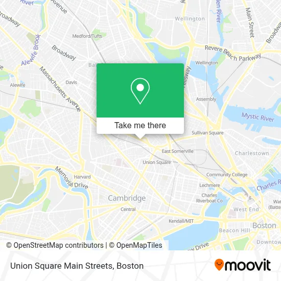 Union Square Main Streets map