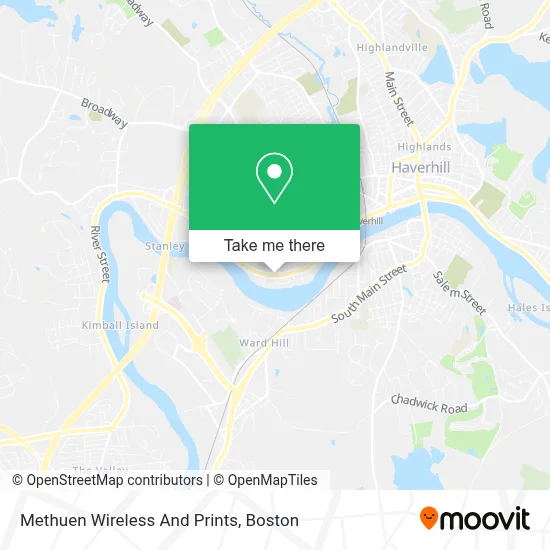 Methuen Wireless And Prints map