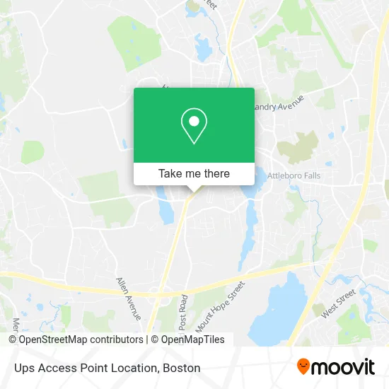 Ups Access Point Location map