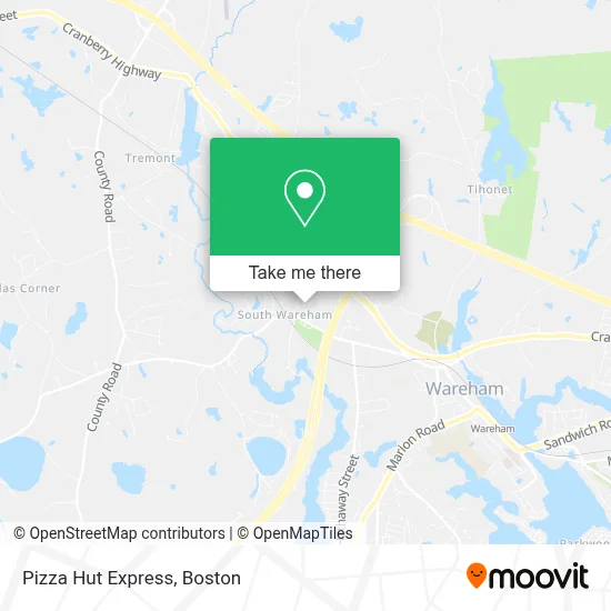 Pizza Hut Express map