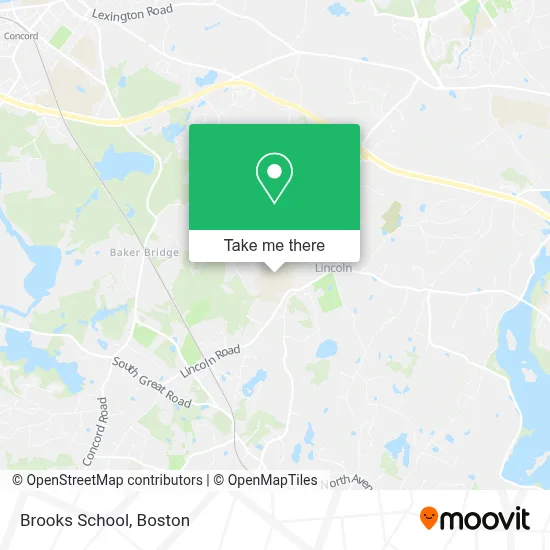 Brooks School map