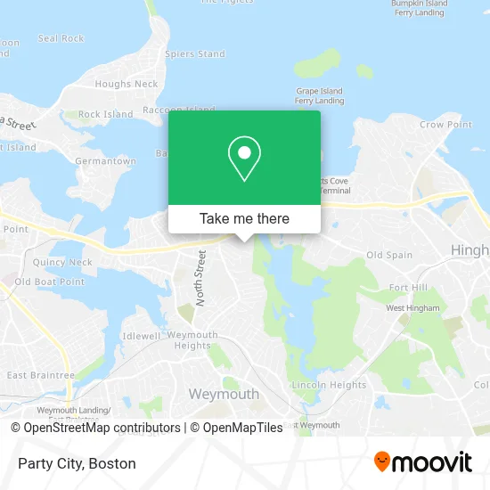 Party City map