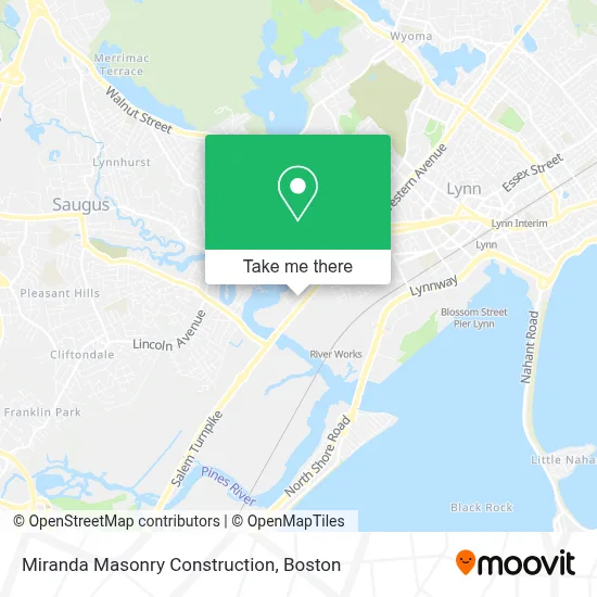 Miranda Masonry Construction map