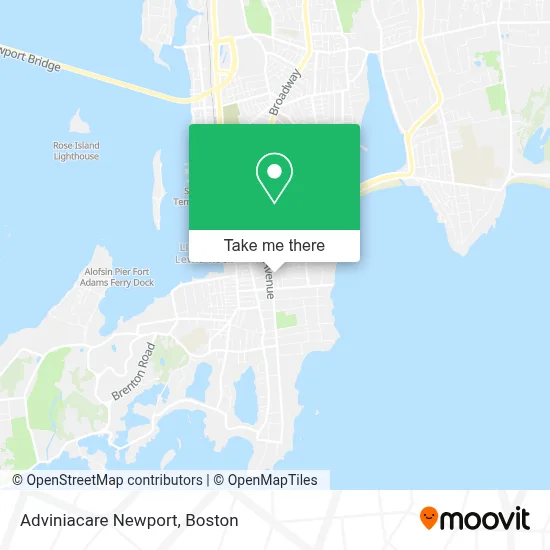 Adviniacare Newport map
