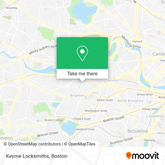 Keyme Locksmiths map