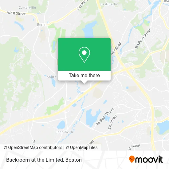 Backroom at the Limited map