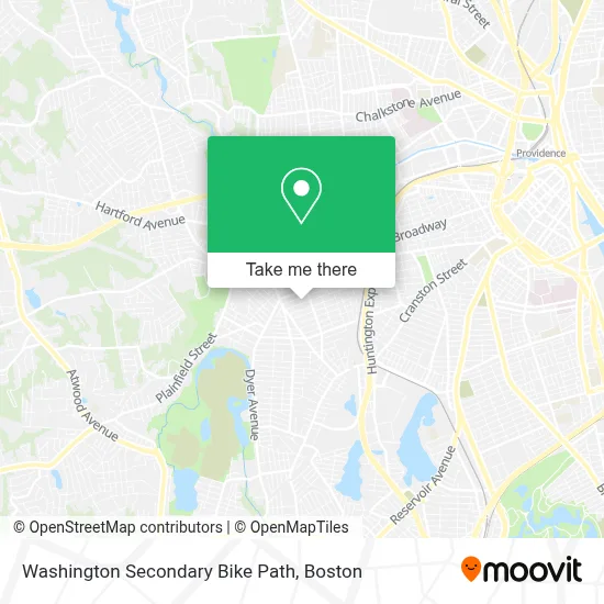 Washington Secondary Bike Path map
