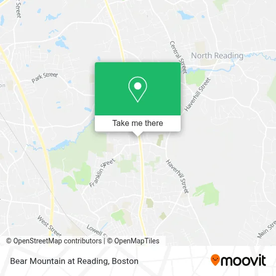 Bear Mountain at Reading map