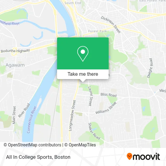 All In College Sports map