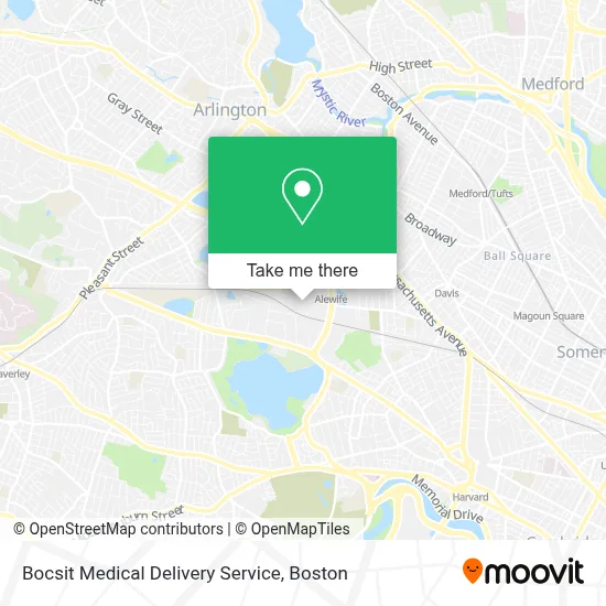 Bocsit Medical Delivery Service map