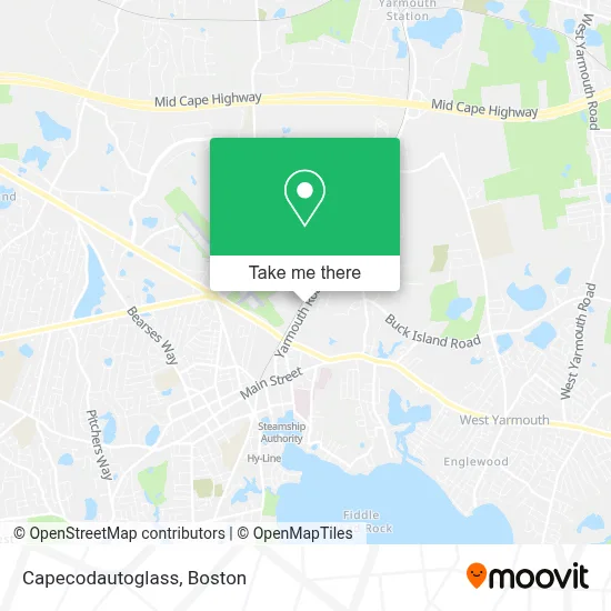 Capecodautoglass map