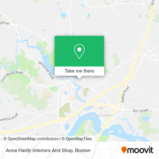 Anna Hardy Interiors And Shop map