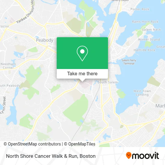North Shore Cancer Walk & Run map