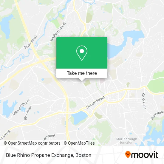 Blue Rhino Propane Exchange map