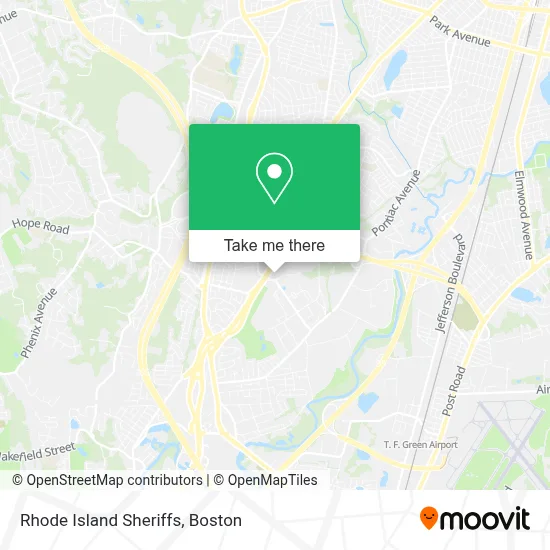 Rhode Island Sheriffs map