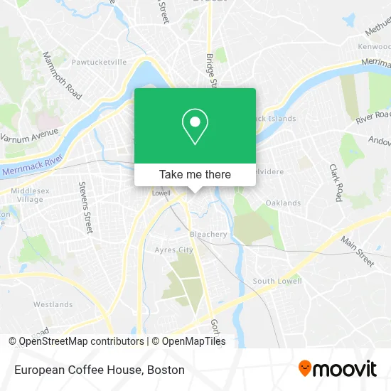European Coffee House map