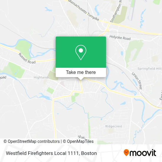 Westfield Firefighters Local 1111 map