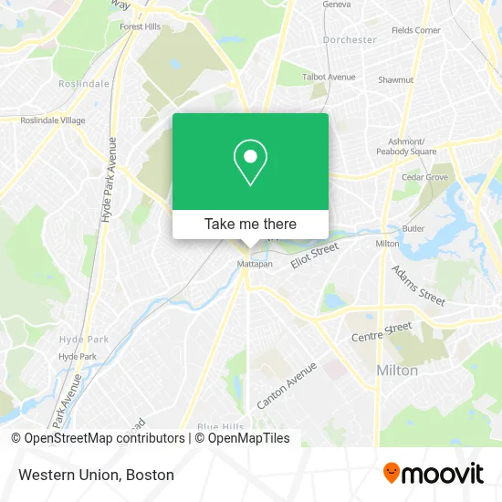 Western Union map