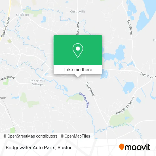 Bridgewater Auto Parts map