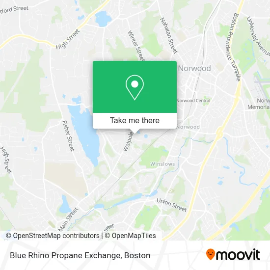 Blue Rhino Propane Exchange map