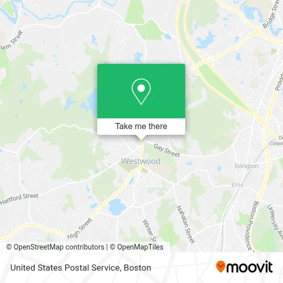 United States Postal Service map