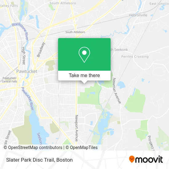 Slater Park Disc Trail map